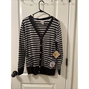 University Of South Carolina Women's Striped Cardigan Top Shirt Button Size L